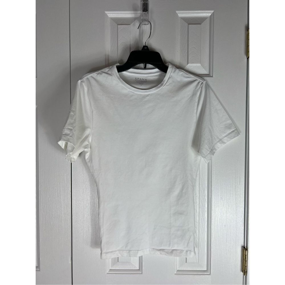 Spanx Womens White Blouse Size L
